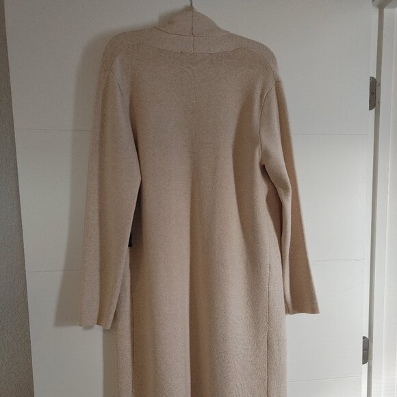 Max Sport Women's Long Cardigan Sweater, Color: Heather Stone, Size: Small - Picture 3 of 16